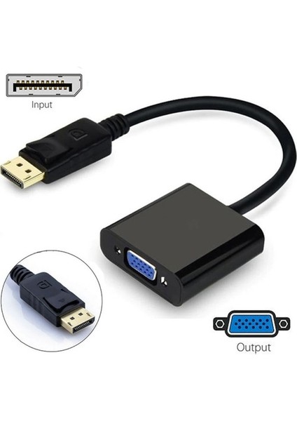Dısplayport To VGA Çevirici Adaptor