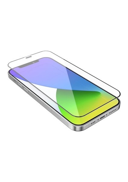 Iphone 13 Pro Uyumlu Tam Kaplayan Ekran Koruyucu - 9d Nano Darbe Emici Temperli Kırılmaz Cam