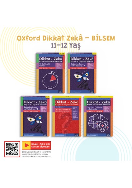 Oxford Dikkat Zeka - Bilsem 11-12 Yaş - On Dakikalık Testler 11-12 Yaş - Bilişsel ve Düşünsel Beceriler - Değerlendirme ve Geliştirme - A 11 - 12 Yaş - Bilişsel ve Düşünsel Beceriler