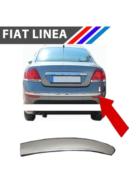 Fiat Linea Arka Tampon Çıtası Sağ Taraf Krom 2012 - 2014