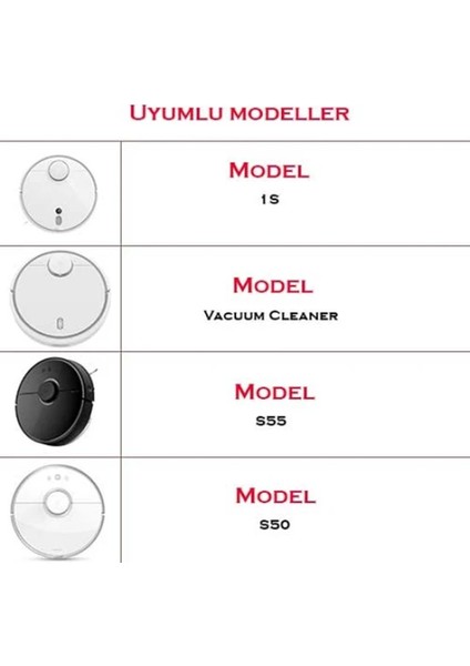 Roborock S50 S6 S60 S65 S55 S5 Max Uyumlu 2 Adet 3 Kollu Yan Fırça