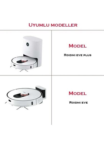 Roidmi eve&eve Plus Hepa Filtre Roidmi Hepa Filtre ve Seti