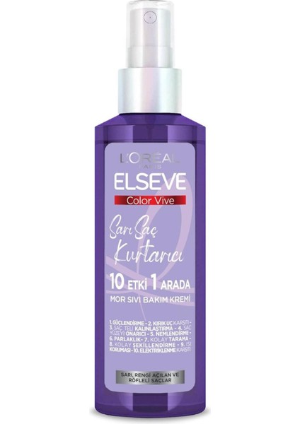 Elseve Mor Sıvı Sarı Saç Bakım Kremi 150 ml