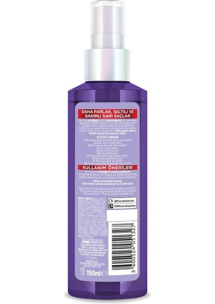 Elseve Mor Sıvı Sarı Saç Bakım Kremi 150 ml fiyatları