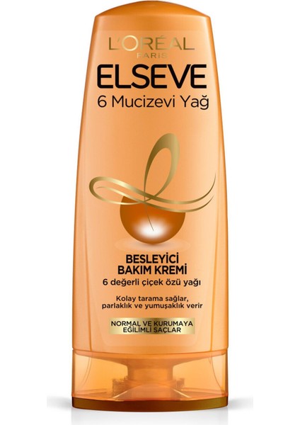 Elseve Saç Bakım Kremi 6 Mucizevi Yağ Besleyici 360ML
