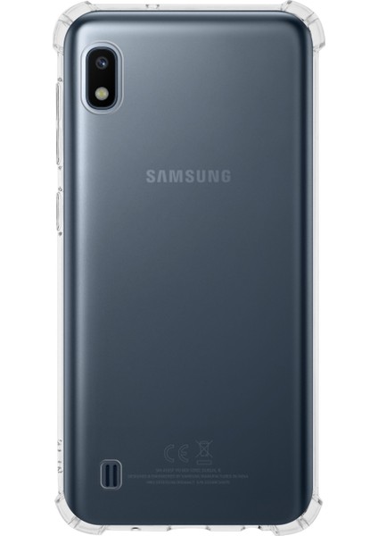 Samsung Galaxy A10 ile Uyumlu Kapak Köşe Korumalı Airbag Antishock Silikon ile Uyumlu Kılıf