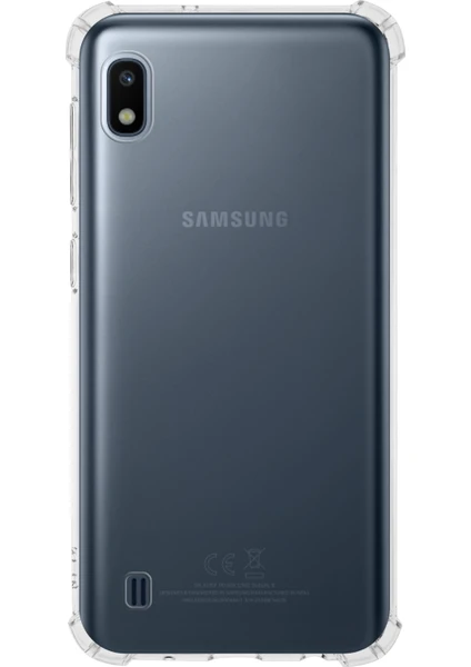 Case World Samsung Galaxy A10 ile Uyumlu Kapak Köşe Korumalı Airbag Antishock Silikon ile Uyumlu Kılıf