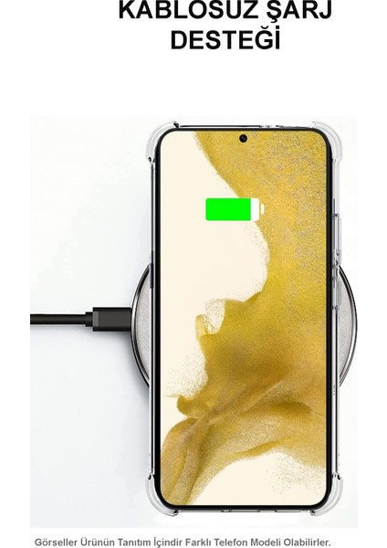 Samsung Galaxy A10 ile Uyumlu Kapak Köşe Korumalı Airbag Antishock Silikon ile Uyumlu Kılıf