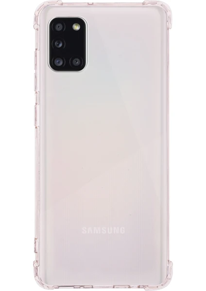 Case World Samsung Galaxy A31 ile Uyumlu Kapak Köşe Korumalı Airbag Antishock Silikon ile Uyumlu Kılıf