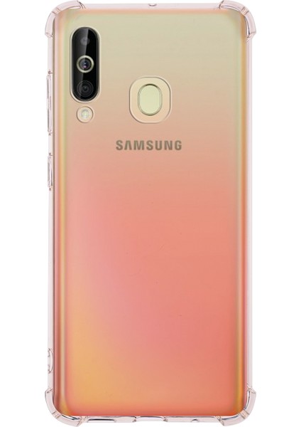 Samsung Galaxy A60 ile Uyumlu Kapak Köşe Korumalı Airbag Antishock Silikon ile Uyumlu Kılıf