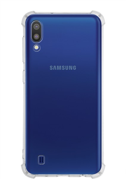 CaseWorld Samsung Galaxy M10 Kapak Antishock Airbag Köşe Korumalı Silikon Şeffaf Kılıf