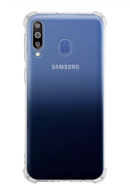 Case World Samsung Galaxy M30 ile Uyumlu Kapak Köşe Korumalı Airbag Antishock Silikon ile Uyumlu Kılıf