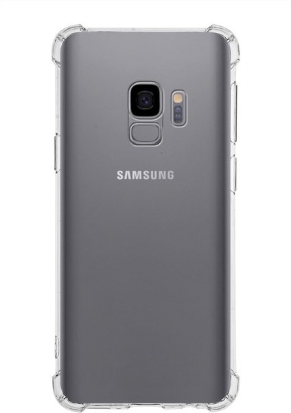 Case World Samsung Galaxy S9 ile Uyumlu Kapak Köşe Korumalı Airbag Antishock Silikon ile Uyumlu Kılıf