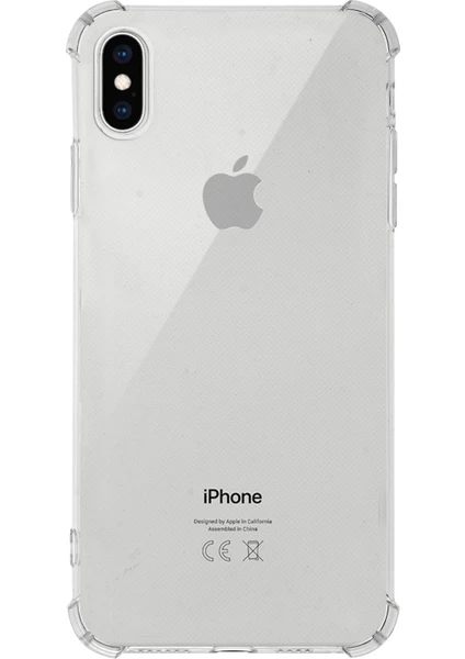 Case World Apple iPhone x ile Uyumlu Kapak Köşe Korumalı Airbag Antishock Silikon ile Uyumlu Kılıf