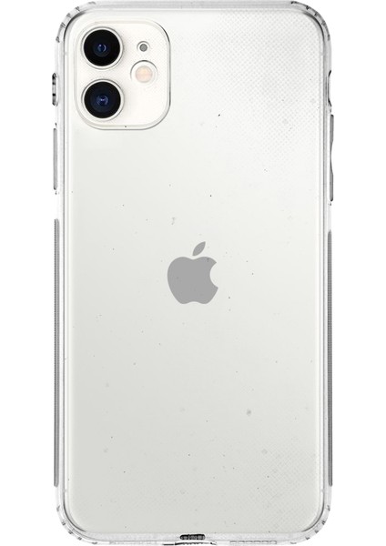 Apple iPhone 11 ile Uyumlu Kapak Kamera Korumalı Tıpalı Şeffaf Silikon ile Uyumlu Kılıf