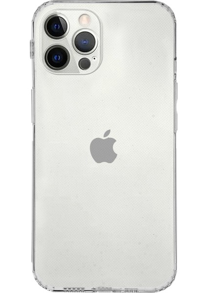 Apple iPhone 12 Pro Max ile Uyumlu Kapak Kamera Korumalı Tıpalı Şeffaf Silikon ile Uyumlu Kılıf