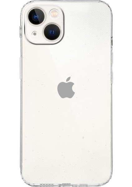 Apple iPhone 13 ile Uyumlu Kapak Kamera Korumalı Tıpalı Şeffaf Silikon ile Uyumlu Kılıf