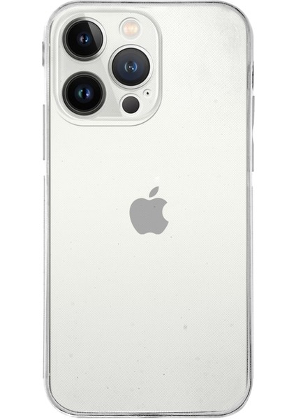 Apple iPhone 13 Pro Max ile Uyumlu Kapak Kamera Korumalı Tıpalı Şeffaf Silikon ile Uyumlu Kılıf