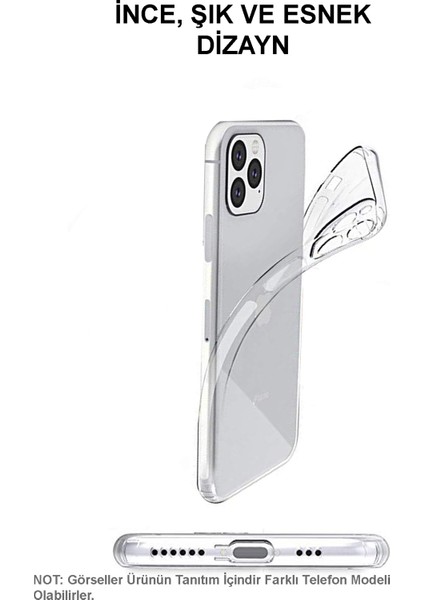 Case World Samsung Galaxy A30S ile Uyumlu Kapak Kamera Korumalı Tıpalı Şeffaf Silikon ile Uyumlu Kılıf