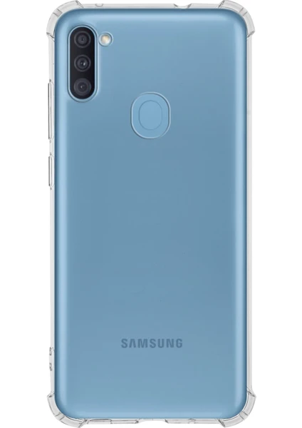 Case World Samsung Galaxy A10 Kapak Antishock Airbag Köşe Korumalı Silikon Şeffaf Kılıf