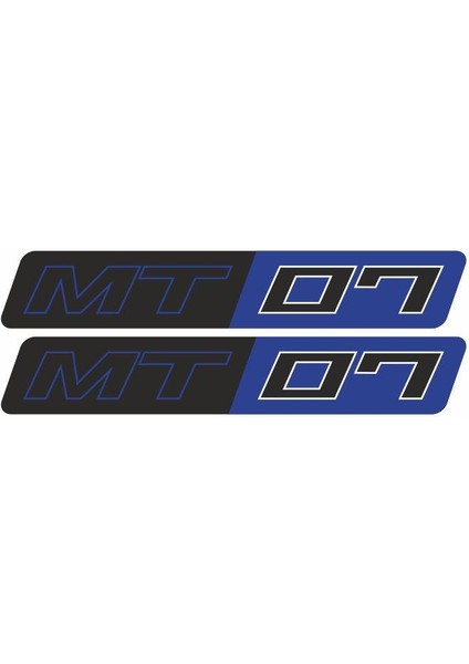 Yamaha Yamha Mt07 Uyumlu Mavi 15X2 Cm Damla Sticker