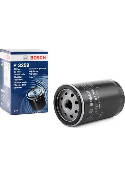 Yağ Filtre P3259 Escort Fiesta Focus Mondeo 1.6 16V Bosch 0451103259