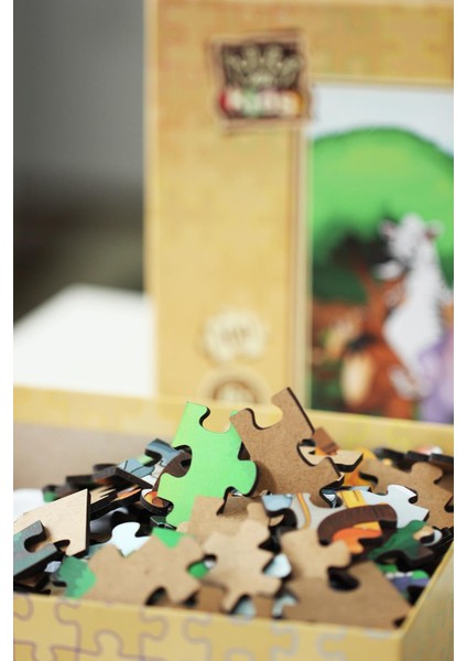 Sevimli Sürücüler 100 Parça Ahşap Puzzle Art Kids