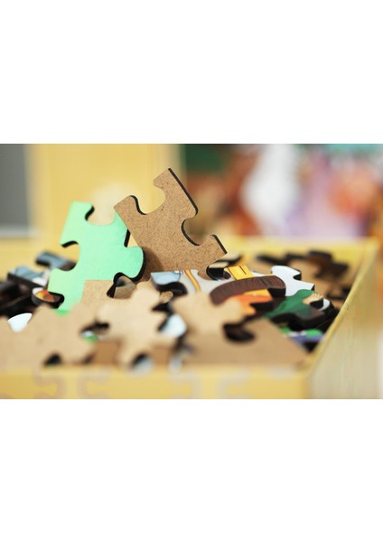 Sevimli Sürücüler 100 Parça Ahşap Puzzle Art Kids