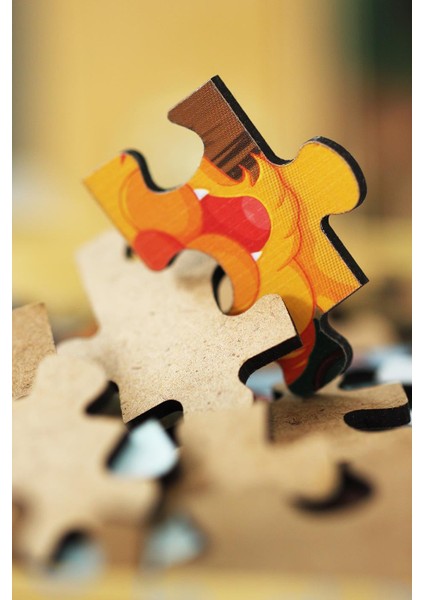 Sevimli Sürücüler 100 Parça Ahşap Puzzle Art Kids