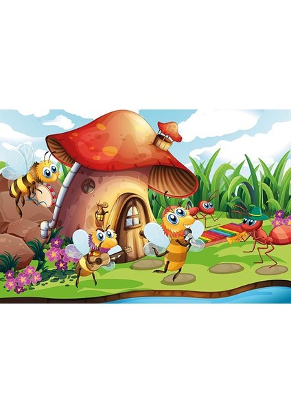Şarkıcı Arı ve Orkestrası 50 Parça Ahşap Puzzle Art Kids fiyatları