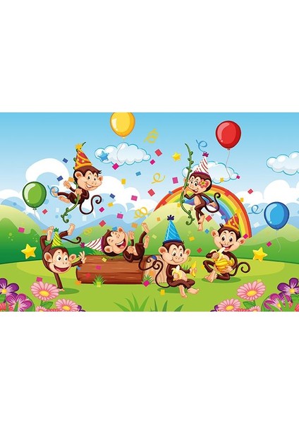 Maymunlar Partisi 50 Parça Ahşap Puzzle Art Kids fiyatları