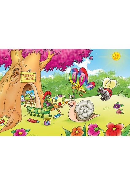 Ressam Tırtıl 25 Parça Ahşap Puzzle Art Kids fiyatları