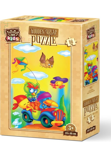 Çılgın Uçurtmacılar 16 Parça Ahşap Puzzle Art Kids