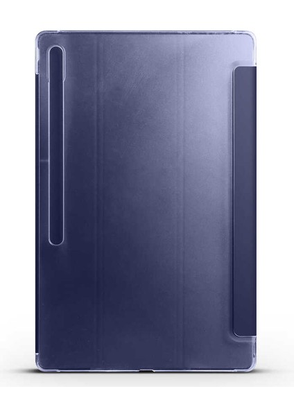 Samsung Galaxy Tab S8 Ultra SM-X900 Smart Cover Katlanabilir Standlı Tablet Akıllı Kapak Mor