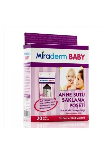 Baby Anne Sütü Saklama Poşeti