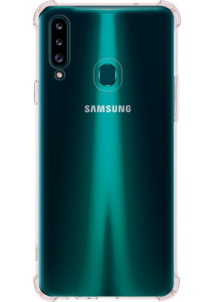 Kzy Samsung Galaxy  A20S Kapak Köşe Korumalı Airbag Antishock Silikon Kılıf