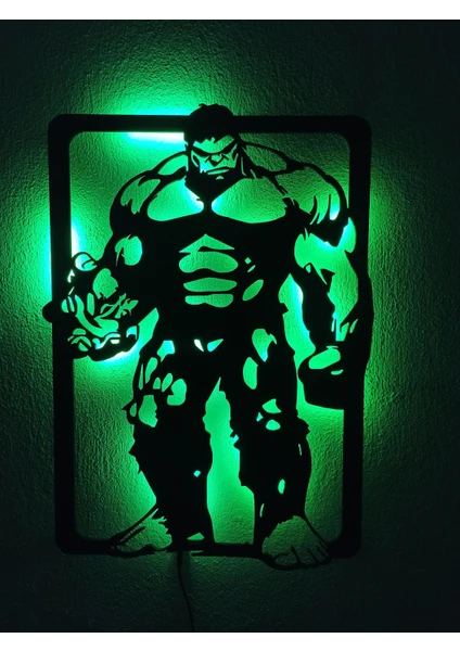 Hulk LED Işıklı Duvar Tablosu