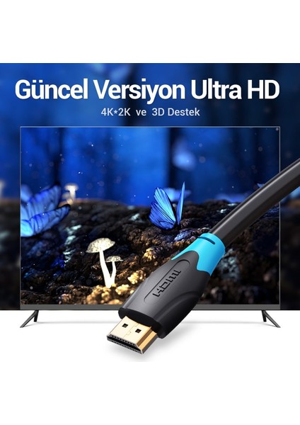 5m HDMI Kablo Full Hd Görüntü 4K