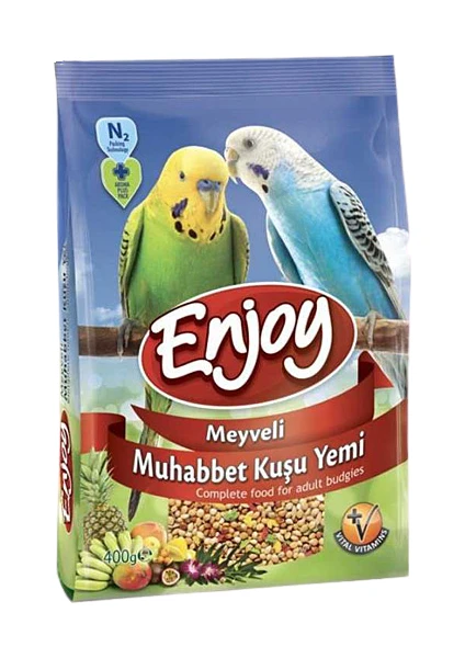 Muhabbet Kuşu Yemi Meyveli 400 G