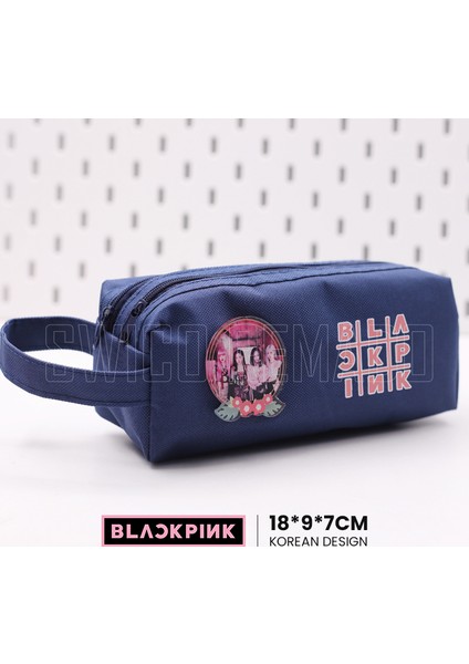 Kpop Blackpink Temalı Kalem Kutusu - Mavi (Yurt Dışından)
