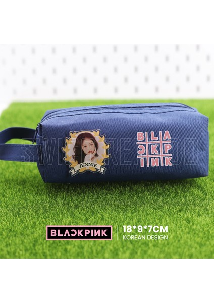 Kpop Blackpink Temalı Jennie Kalem Kutusu - Mavi (Yurt Dışından)