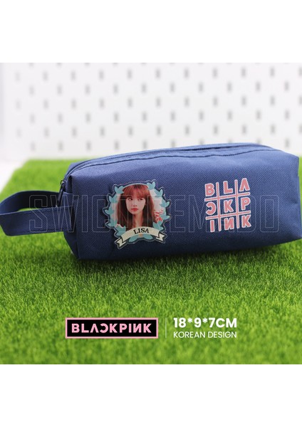 Kpop Blackpink Temalı Lisa Kalem Kutusu - Mavi (Yurt Dışından)
