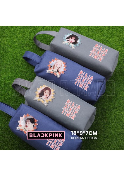 Kpop Blackpink Temalı Rose Kalem Kutusu - Mavi (Yurt Dışından)