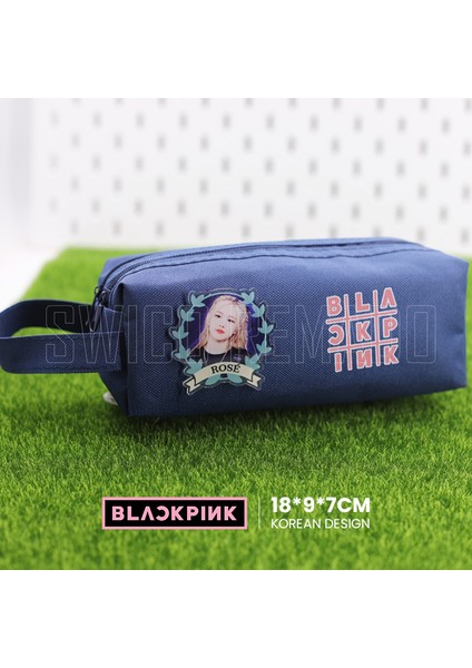 Kpop Blackpink Temalı Rose Kalem Kutusu - Mavi (Yurt Dışından)