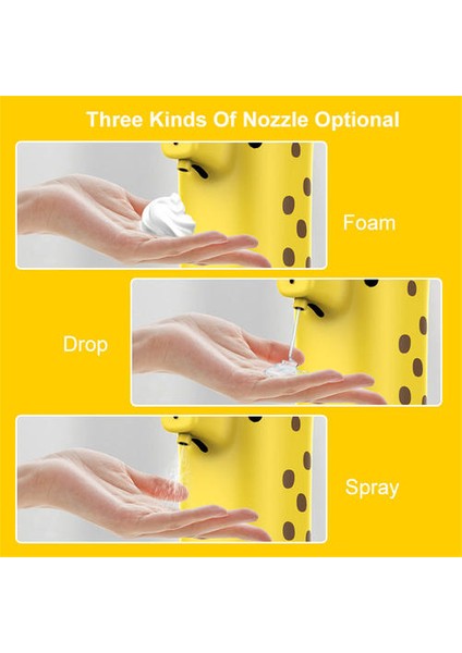 300ML Plastik Sabun Dağıtıcı, Temassız Otomatik Sıçrama Geçirmez Akıllı Su Geçirmez El Dezenfektan Dağıtıcı(Yurt Dışından) fiyatları