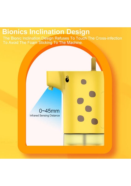 300ML Plastik Sabun Dağıtıcı, Temassız Otomatik Sıçrama Geçirmez Akıllı Su Geçirmez El Dezenfektan Dağıtıcı(Yurt Dışından) fırsatları