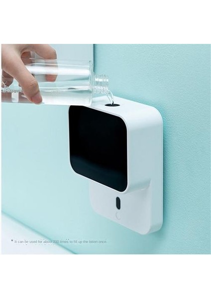 280ML Plastik Sabun Dağıtıcı, Akıllı Temassız Kızılötesi Sensör Sıçrama Geçirmez Su Geçirmez El Dezenfektan Dispenser(Yurt Dışından)