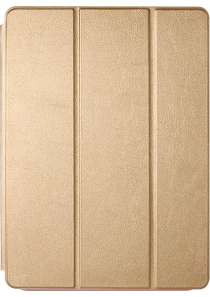 Apple iPad Air 4. Nesil 10.9 Inç (2020) Prime Smart Orj. Deri Case Tablet Kılıfı (A2072-A2316-A2324-A2325) Gold