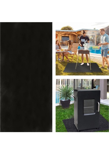Kanıt Mat Çukur Padü Izgara Yanan Koruyucu Çim Piknik Bbq 39X72INCH indirimleri