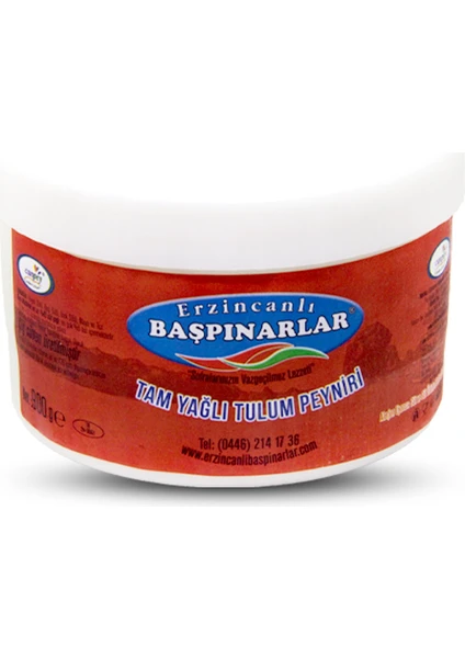 Erzincanlı Başpınarlar Erzincan Tulum Peyniri Net 900 Gr